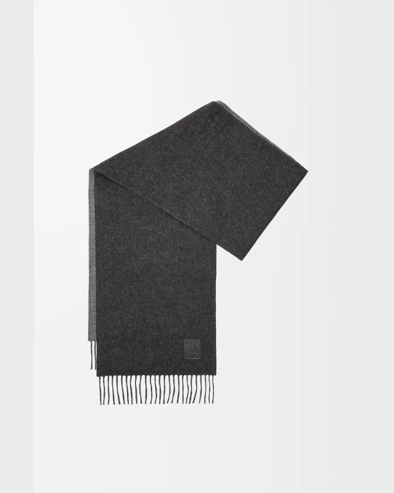 Loewe Scarf In Wool And Cashmere Mujer Black