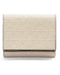 Loewe Luxury Repeat trifold wallet in embossed silk calfskin Light