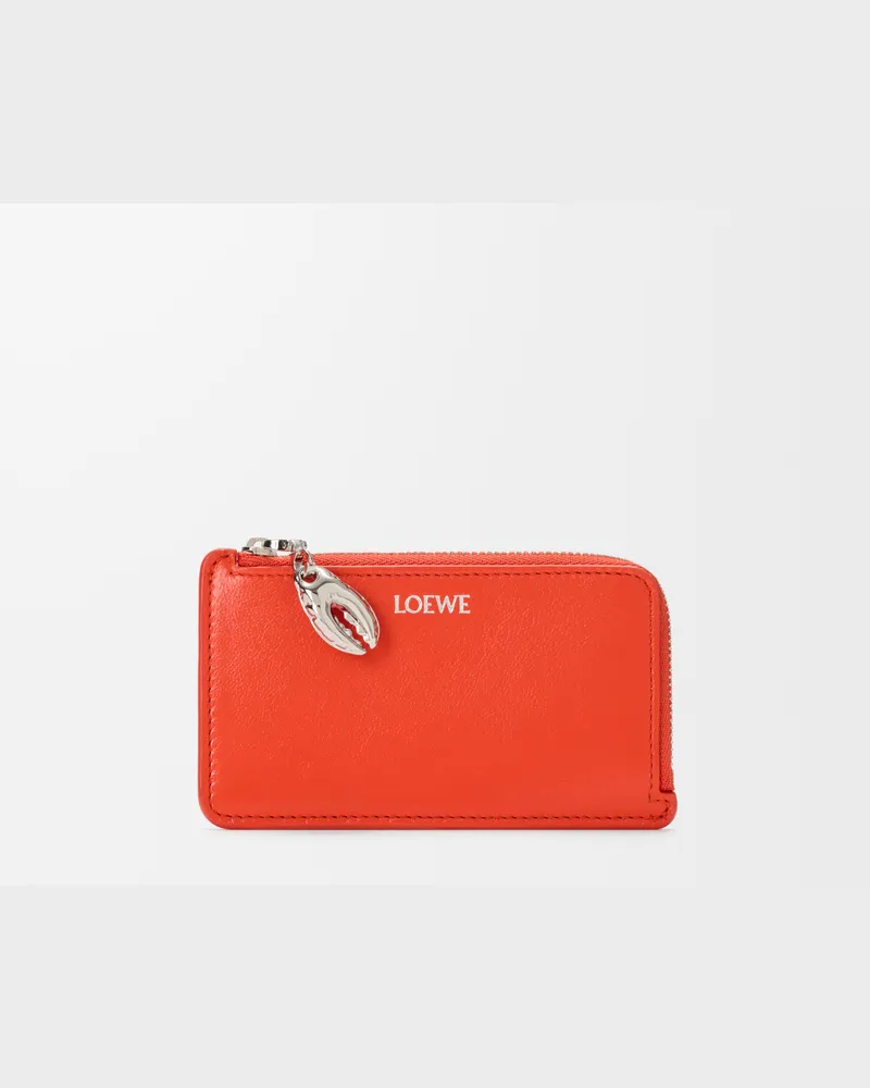 Loewe Claw Coin Cardholder In Glossy Lambskin Mujer Vivid
