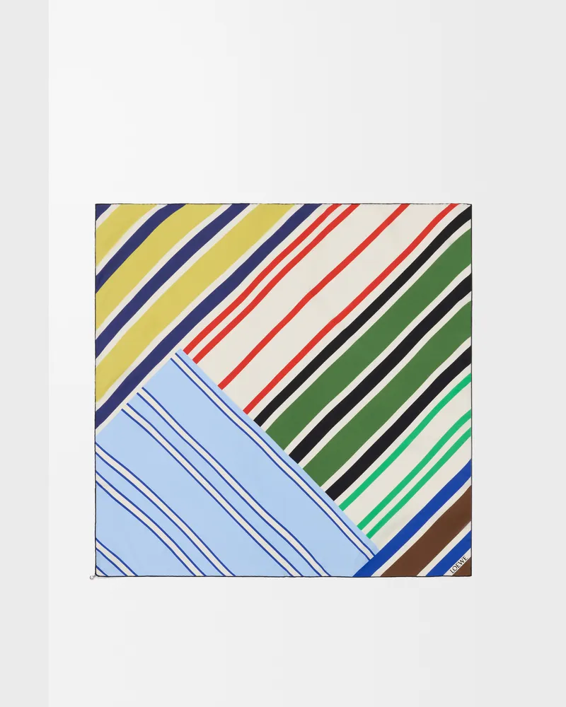 Loewe Scarf In Silk Mujer Multicolor