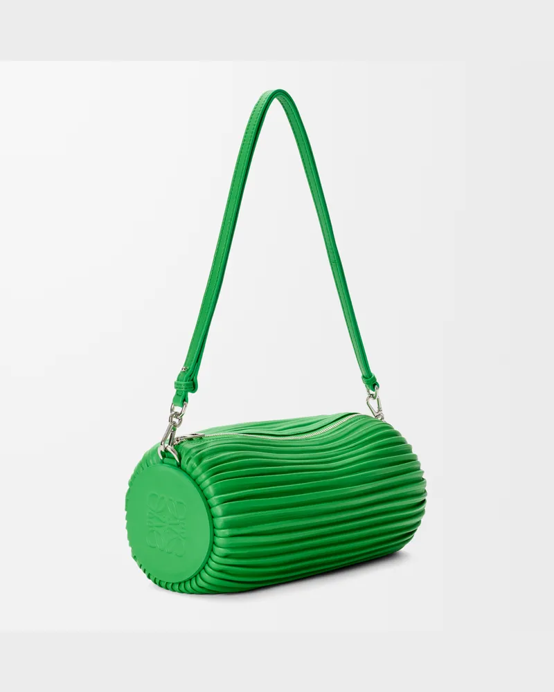 Loewe Bracelet Pouch In Pleated Nappa Lambskin Mujer Clover