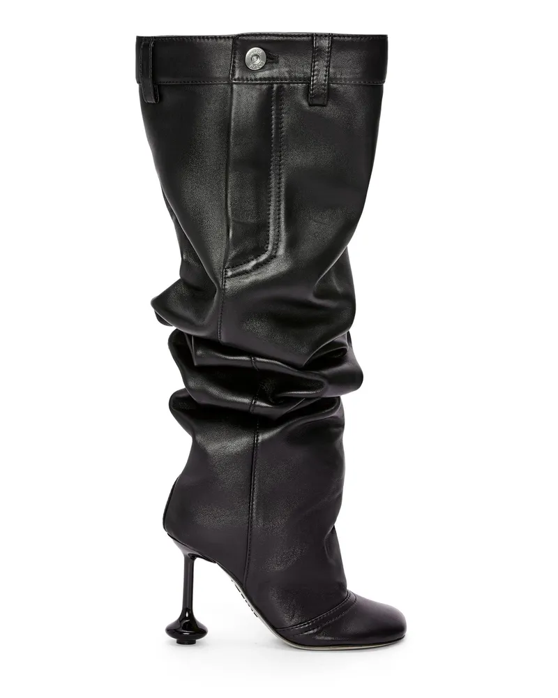 Loewe Luxury Toy over the knee boot in nappa lambskin Black