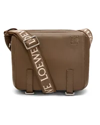 Loewe Luxury XS Military messenger bag in supple smooth calfskin and jacquard Winter