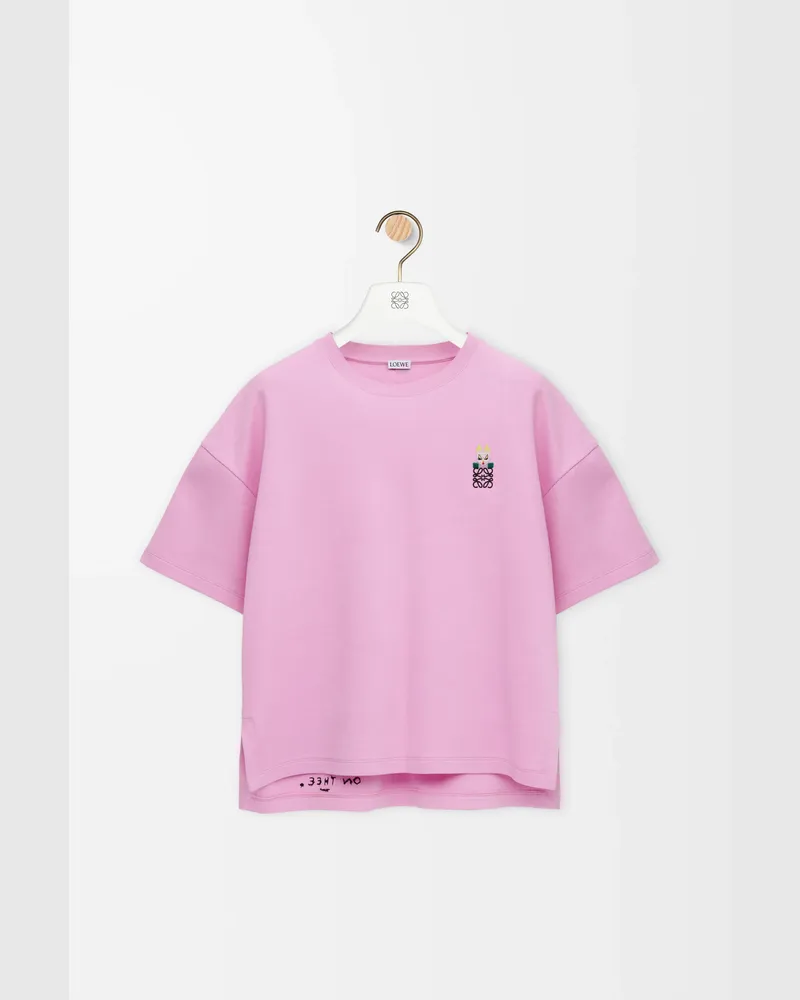 Loewe Regular Fit T-shirt In Cotton Blend Size Mujer Pink