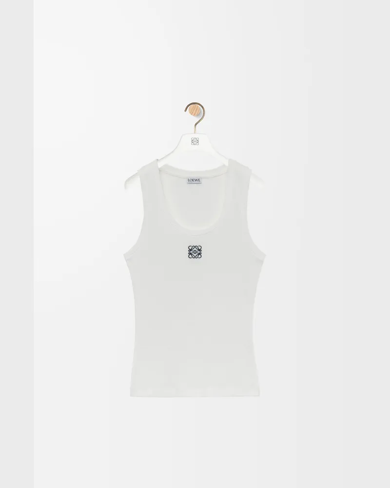Loewe Anagram Tank Top In Cotton Size Mujer White