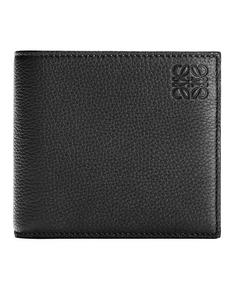 Loewe Luxury Bifold coin wallet in soft grained calfskin Black