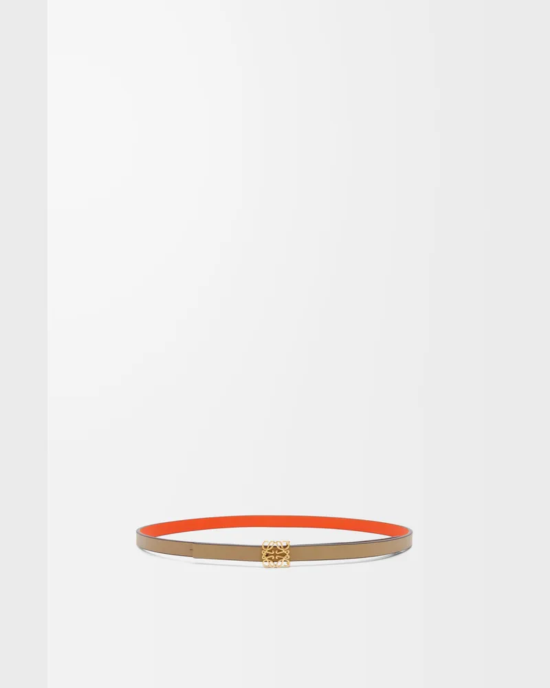 Loewe Reversible Anagram Cube Belt In Leather skin Size Mujer Clay