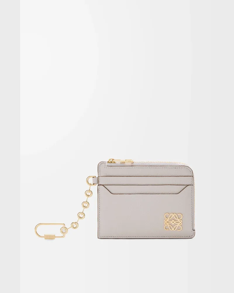 Loewe Anagram Square Coin Cardholder In Pebble Grained Leather skin Mujer Light