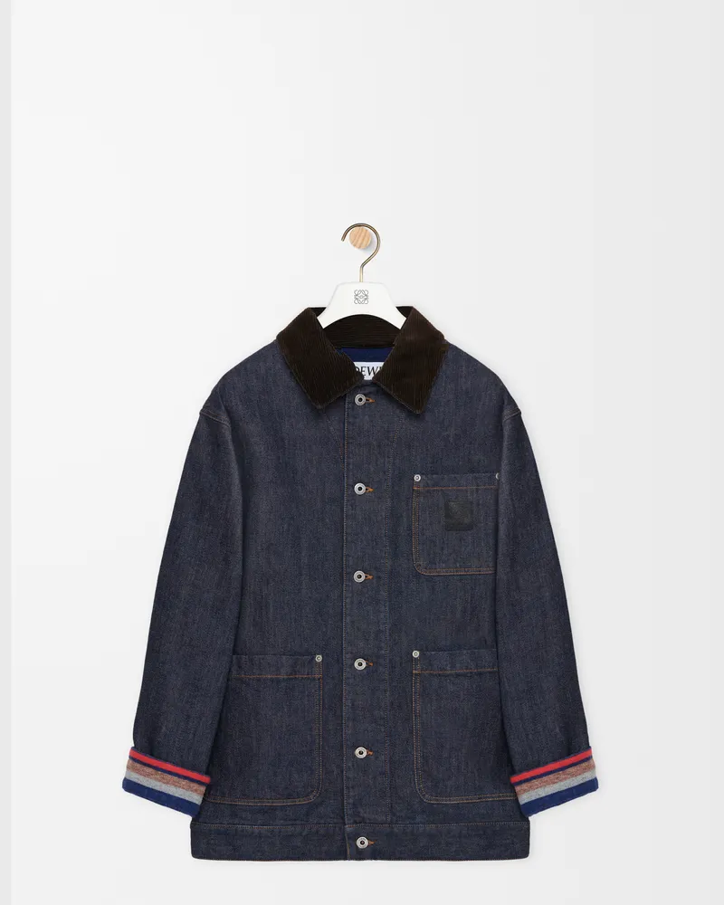 Loewe Jacket In Denim Size Hombre Raw