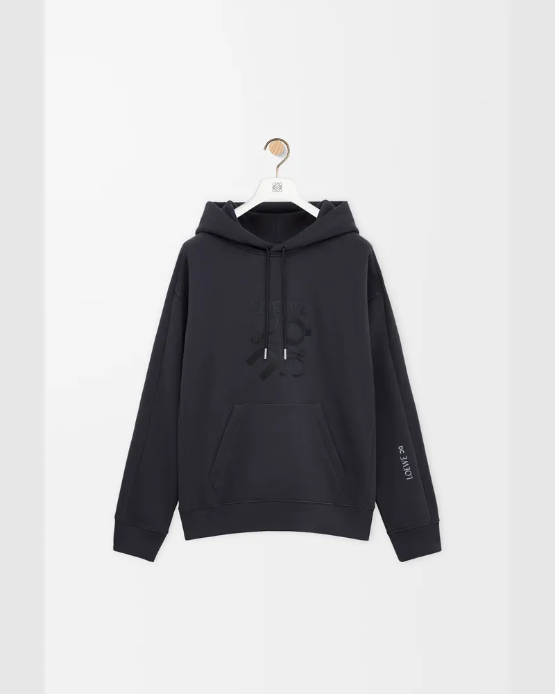 Loewe Hoodie In Cotton Size Hombre Black