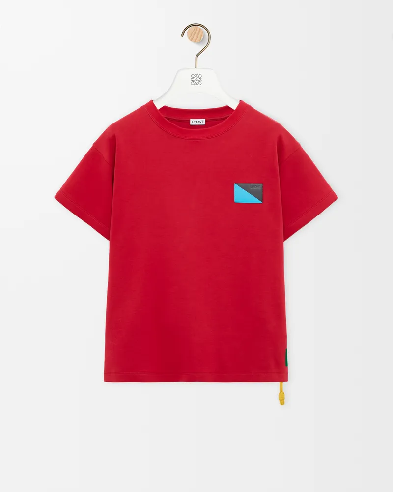 Loewe T-shirt In Cotton Blend Size Mujer Red