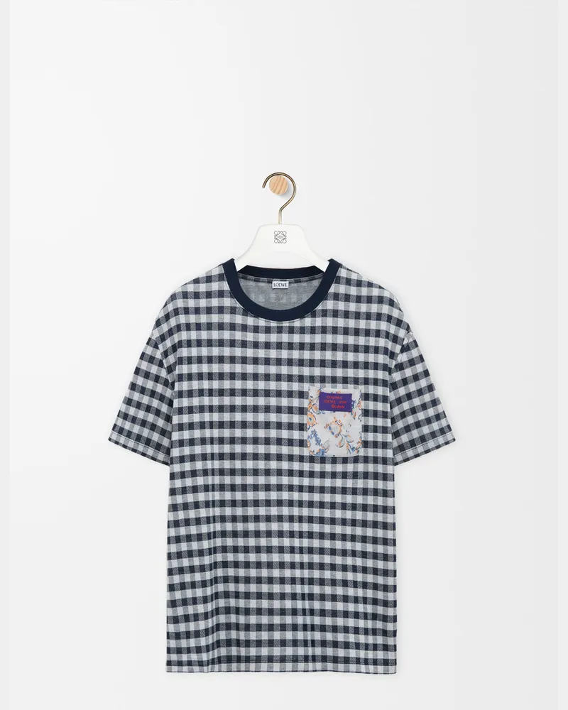 Loewe Relaxed Fit T-shirt In Cotton Size Hombre Blue
