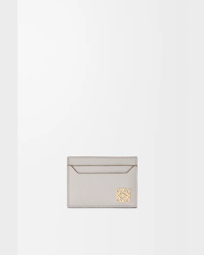 Loewe Anagram Plain Cardholder In Pebble Grained Leather skin Mujer Light