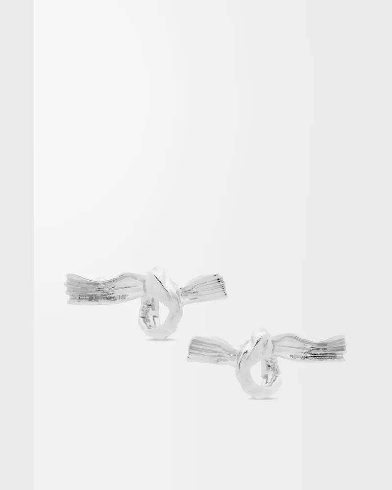 Loewe Knuckle Not Earrings In White Gold Mujer White