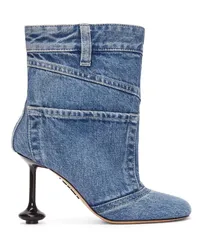 Loewe Luxury Toy ankle bootie in washed denim Washed