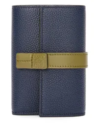 Loewe Luxury Small vertical wallet in soft grained calfskin Abyss