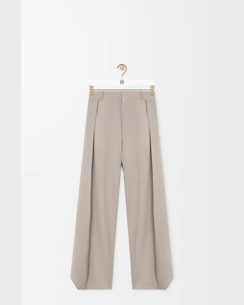 Loewe Trousers In Wool Size Mujer Light