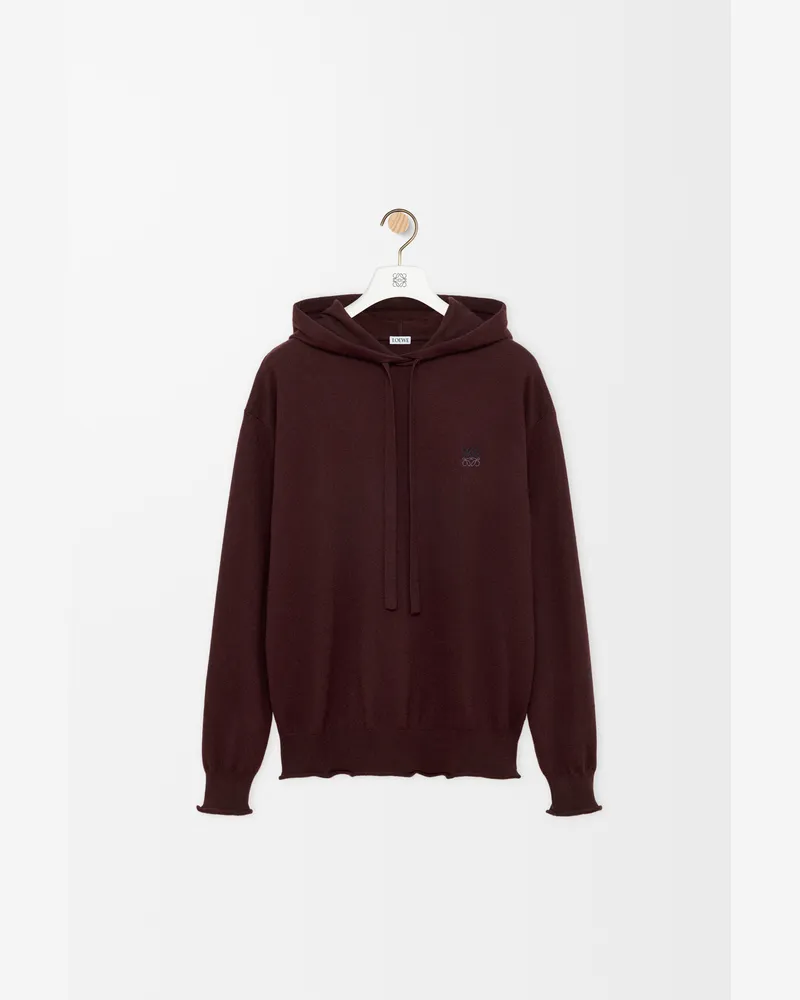 Loewe Hoodie In Cotton And Cashmere Size Hombre Dark