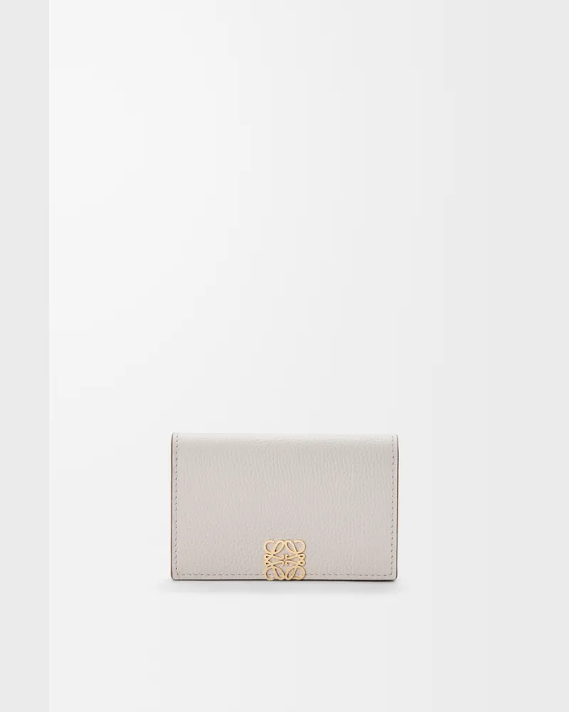 Loewe Anagram Business Cardholder In Pebble Grained Leather skin Mujer Light