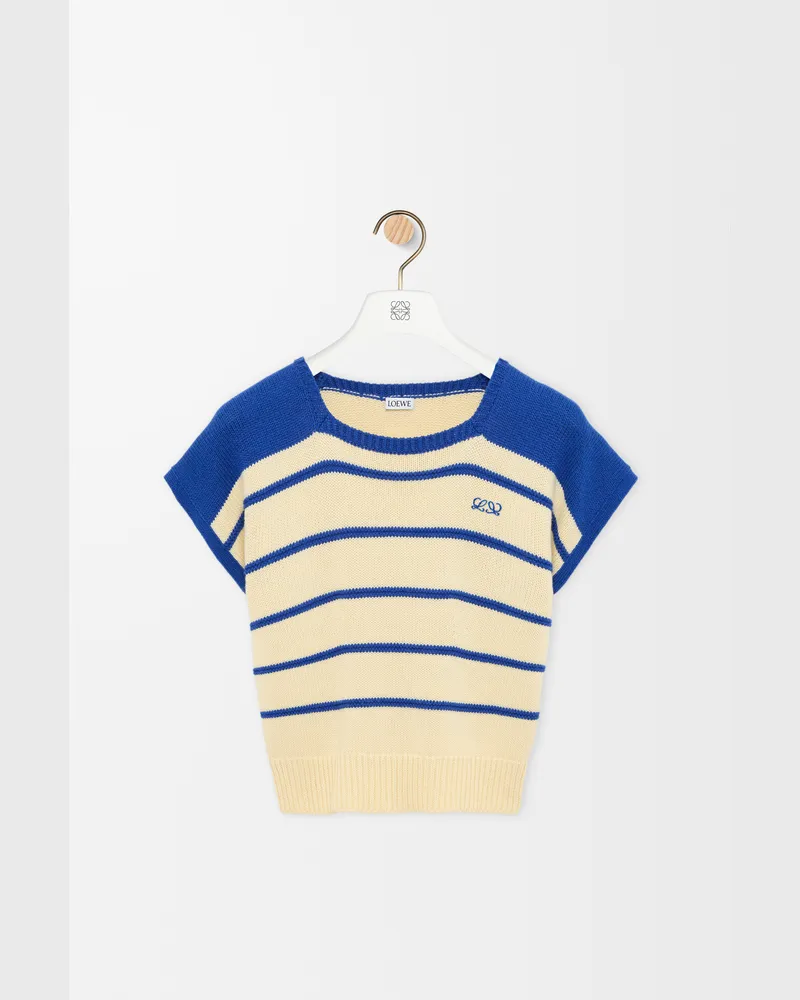 Loewe Sleeveless Sweater In Cotton And Wool Size Mujer Yellow