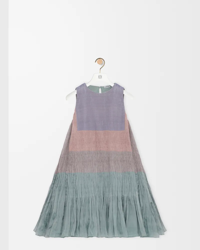 Loewe Dress In Silk Blend Size Mujer Green