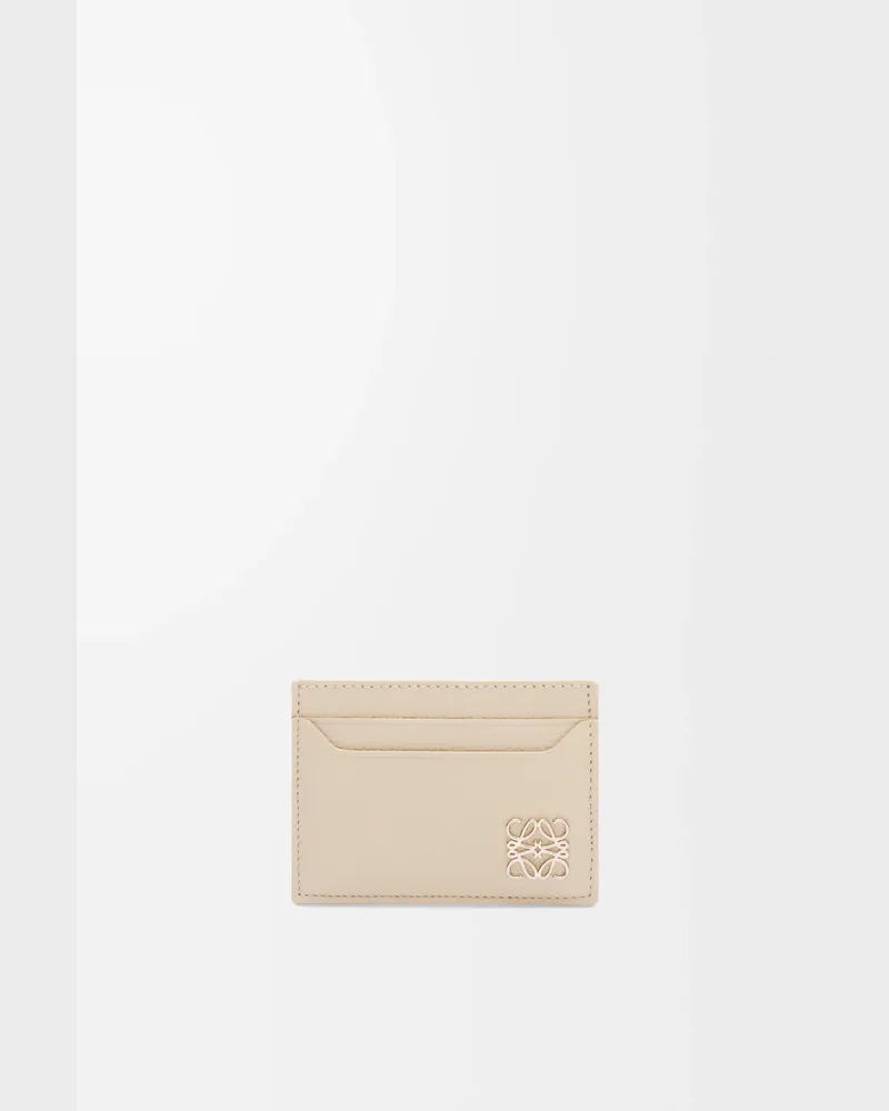 Loewe Anagram Plain Cardholder In Pebble Grained Leather skin Mujer Light
