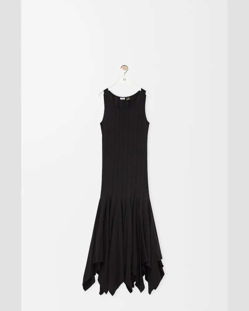 Loewe Tank Dress In Cotton Size Mujer Black