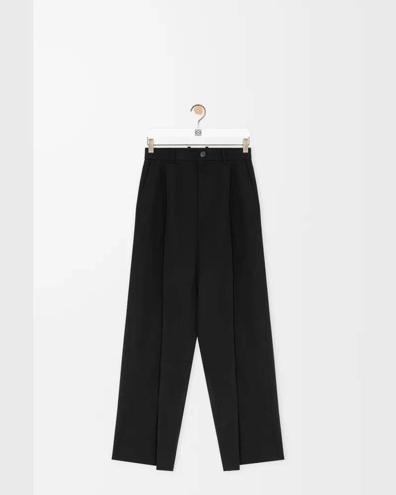 Loewe Low Crotch Trousers In Cotton Size Hombre Black