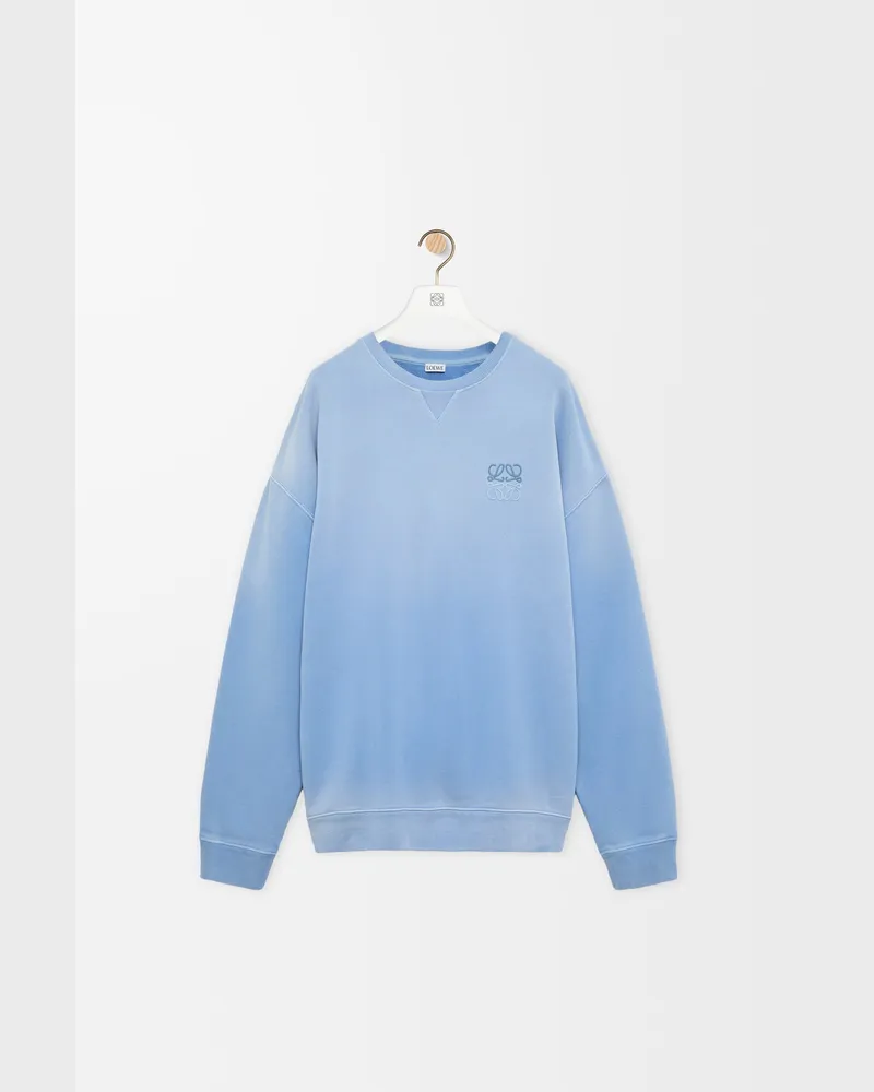 Loewe Sweatshirt In Cotton Size Hombre Blue