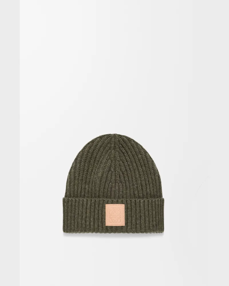 Loewe Beanie In Cashmere Mujer Dark