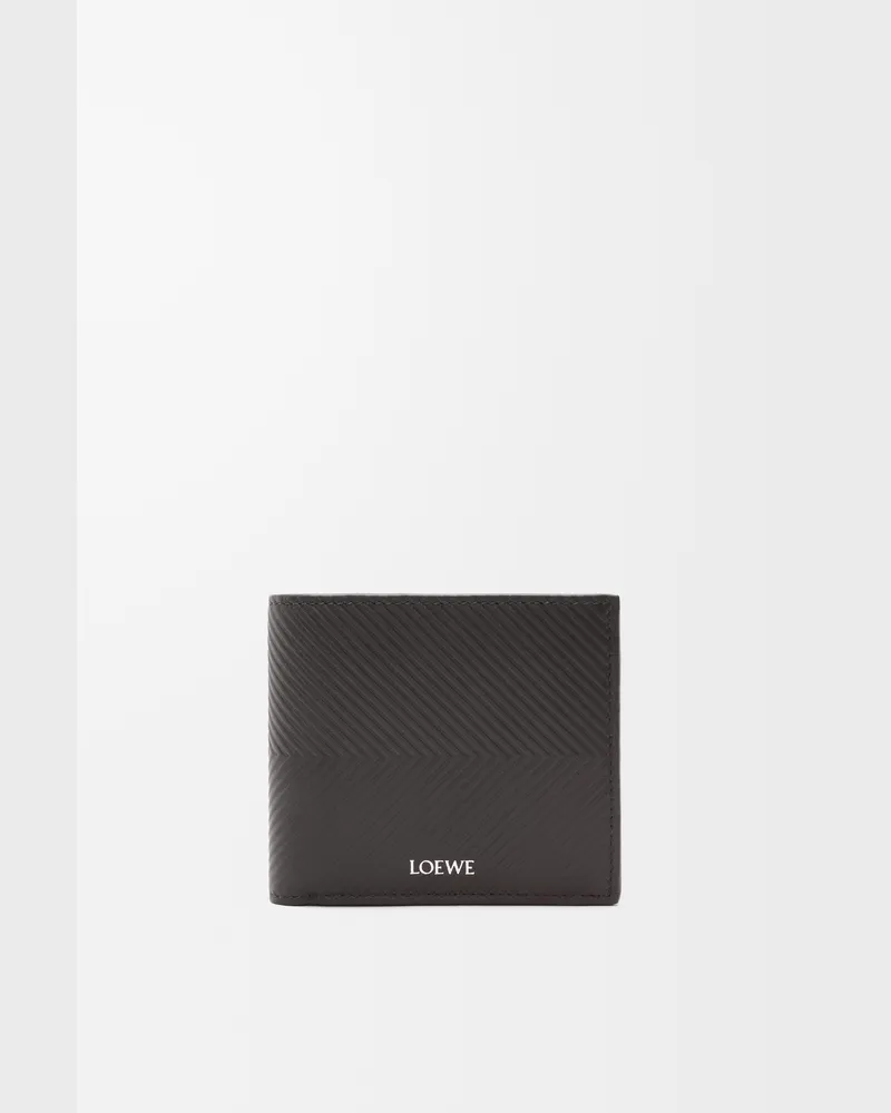 Loewe Bifold Wallet In Textured Leather skin Hombre Dark