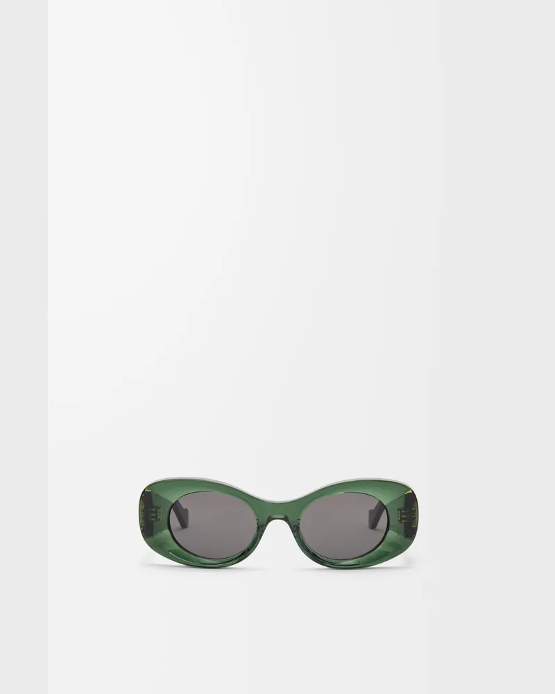 Loewe Beveled Oval Maxi Anagram Sunglasses Mujer Dark
