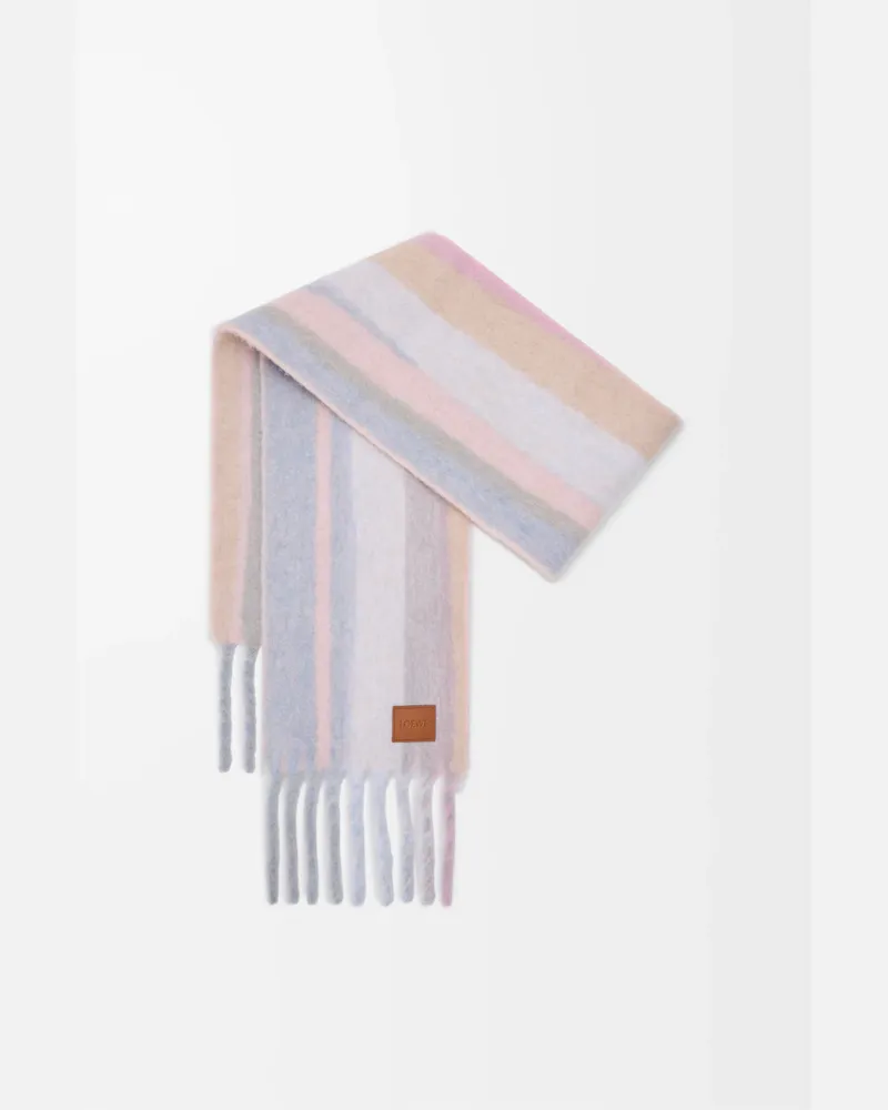 Loewe Scarf In Alpaca And Wool Blend Mujer Light