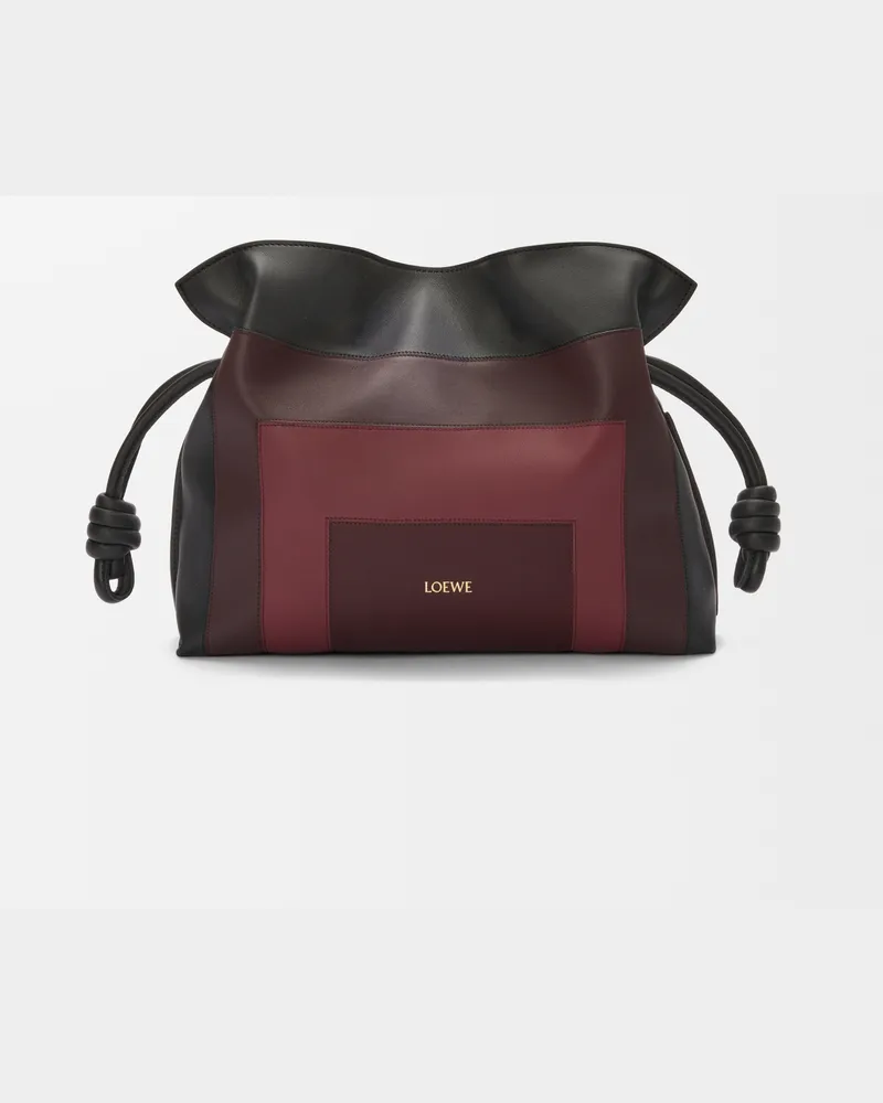 Loewe Medium Flamenco Clutch In Nappa Leather skin Mujer Black