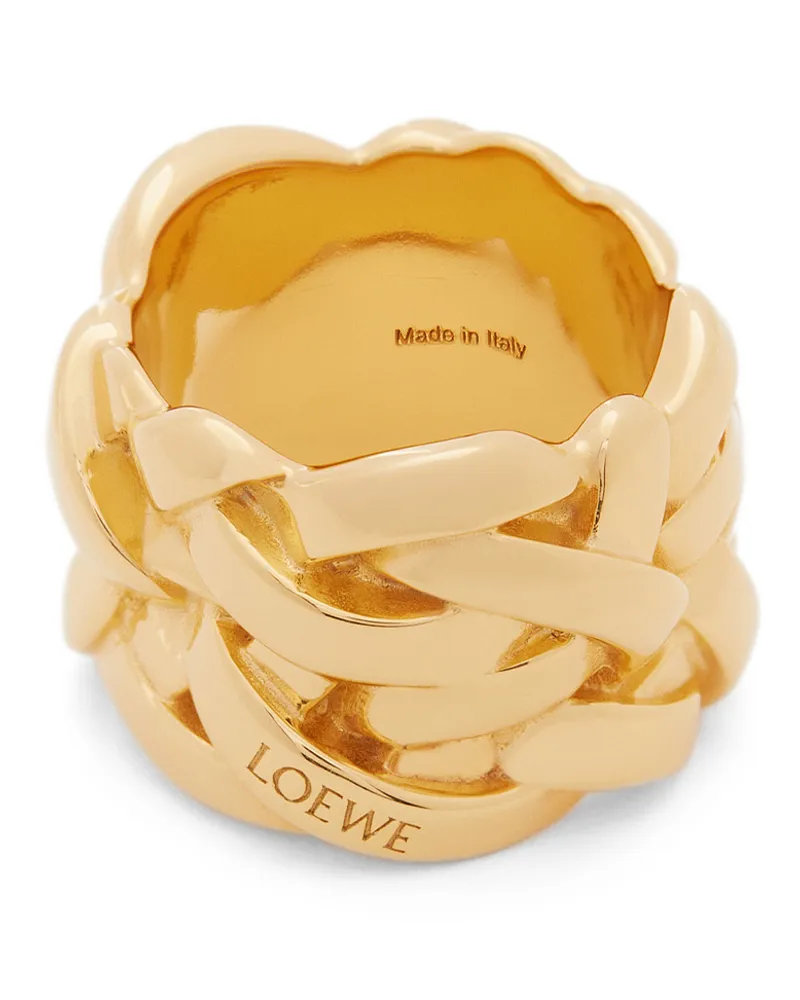 Loewe Luxury Nest ring in sterling silver Gold