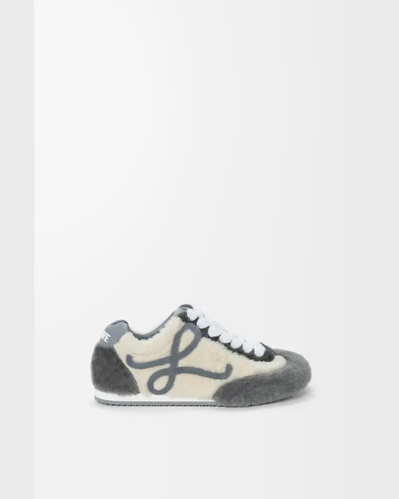 Loewe Ballet Runner 2.0 In Shearling Size Mujer Grey