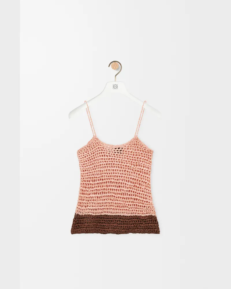 Loewe Top In Silk Size Mujer Beige