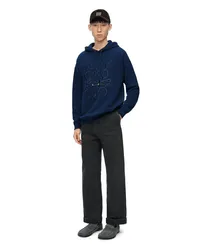 Loewe Luxury Relaxed fit hoodie in cotton Prussian