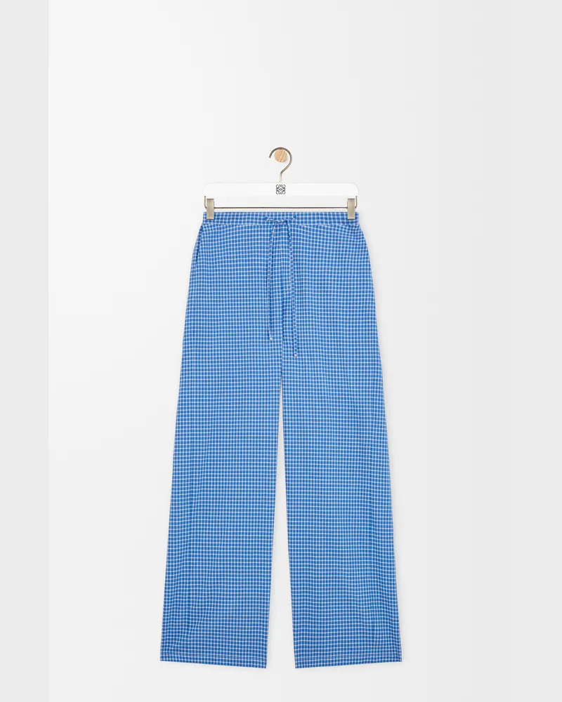 Loewe Drawstring Trousers In Cotton Size Hombre Blue