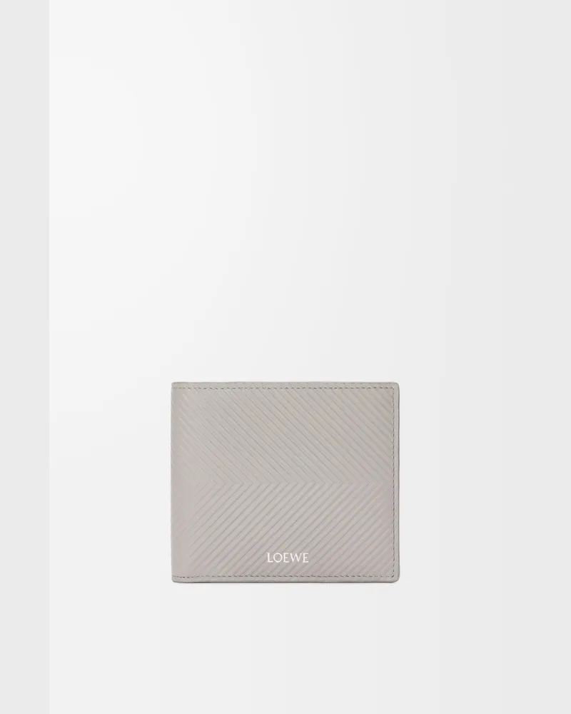 Loewe Bifold Wallet In Textured Leather skin Hombre Shell
