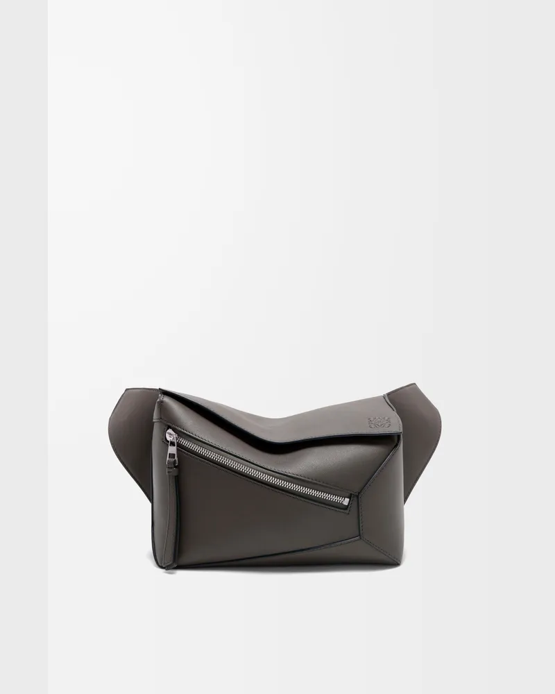 Loewe Small Puzzle Edge Bumbag In Leather skin Hombre Dark