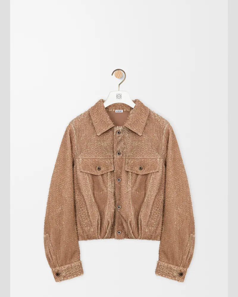 Loewe Jacket In Nappa Lambskin Size Mujer Beige