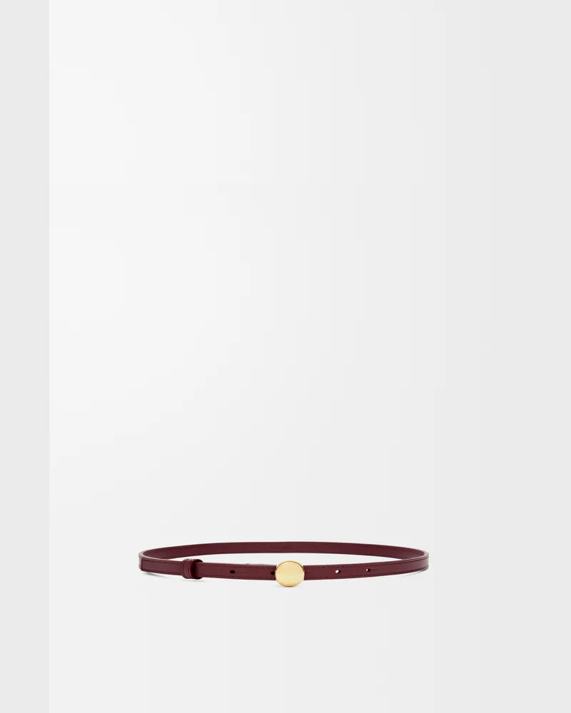 Loewe Pebble Belt In Leather skin Size Mujer Dark