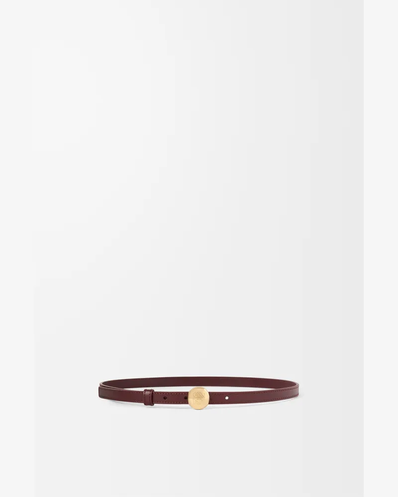 Loewe Pebble Belt In Leather skin Size Mujer Dark