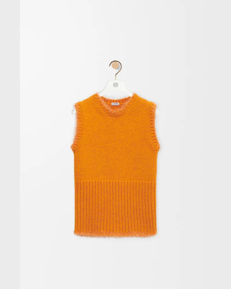 Loewe Vest In Wool Size Mujer Orange