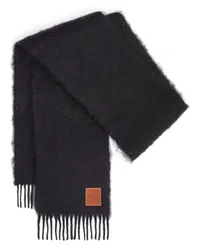 Loewe Luxury Scarf in mohair and wool Black