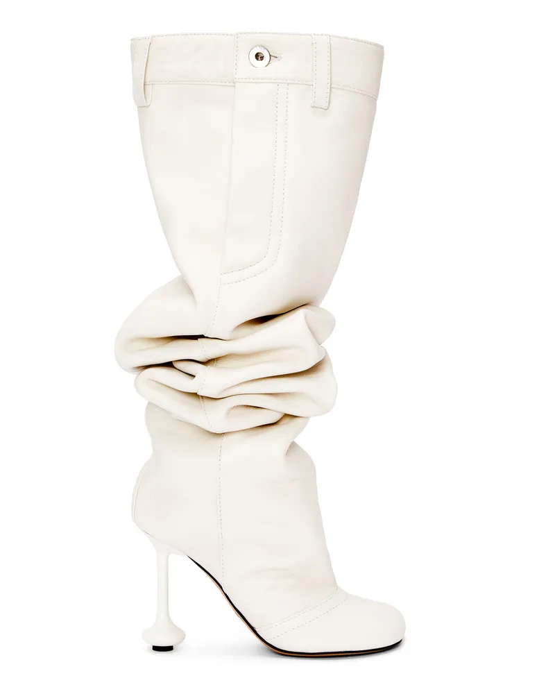 Loewe Luxury Toy over the knee boot in nappa lambskin Anthurium