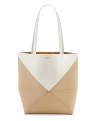 Loewe Luxury Puzzle Fold Tote in shiny calfskin Soft