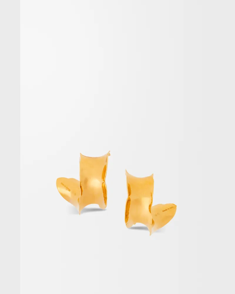 Loewe Elephant Earrings In Sterling Silver Mujer Gold