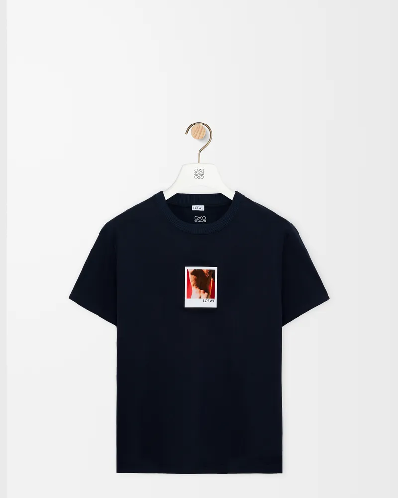 Loewe T-shirt In Cotton Size Hombre Navy